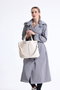 Zoozie Bags Bolso Tote de Lona Color Crema